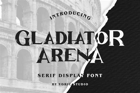 Gladiator Arena Font Edric Studio Fontspace