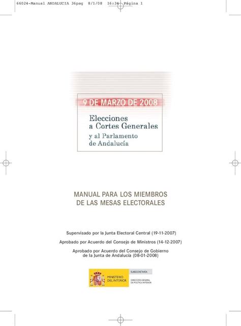 Pdf Manual Para Los Miembros De Las Mesas Electorales Los Miembros