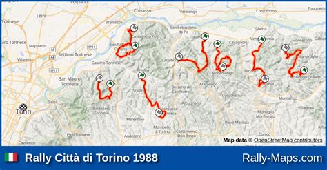 Streckenverlauf Rally Citt Di Torino Srm Rallyekarte De