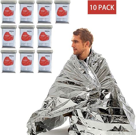 Emergency Foil Blanketsreflective To Maintain Body Heatsurvival Blankets Perfect For Outdoors