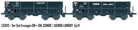 2er Set Erzwagen DM SNCF USINOR Ep IV Lemke