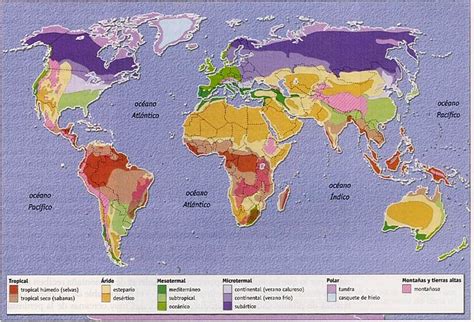 Climas Del Mundo Grandes Zonas Climaticas