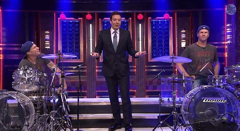 Will Ferrell And Chad Smiths Epic Drum Off On ‘fallon Video