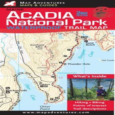 Map Adventures Acadia Hike/Bike Trail Map | OutdoorShopping.com at ...