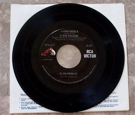 Elvis Presley King Creole Vol 1 Gold Standard 1965 EP 7 45 Vinyl EPA