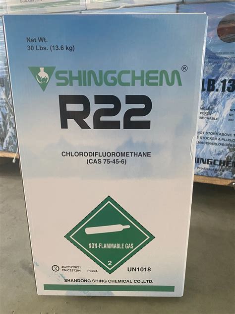 China Factory Shingchem Gas R22 R134a R22 Refrigerant Gas R22 R22