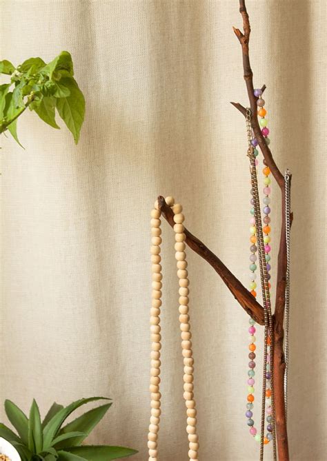 Natural Diy Jewelry Tree Display