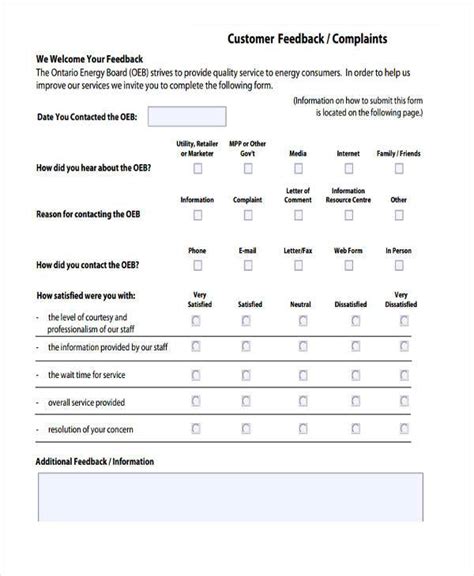 FREE 10 Customer Complaint Forms In PDF MS Word Excel