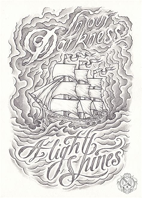 Custom Hand Drawn Tattoo Design On Behance