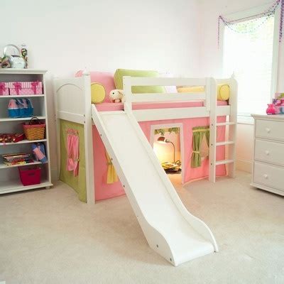 12 best Kids' Beds with Slides images on Pinterest | Lofted beds, Low ...