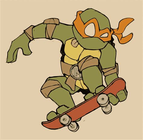 Michelangelo Ninja Turtle Cartoon