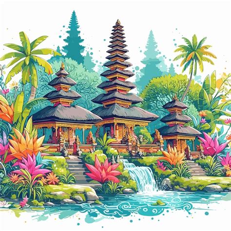 Premium Vector Enchanting Watercolor Illustration Of Nyepi