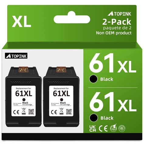 Buy 61XL Black High Yield Ink Cartridges Replacement For HP 61XL 61