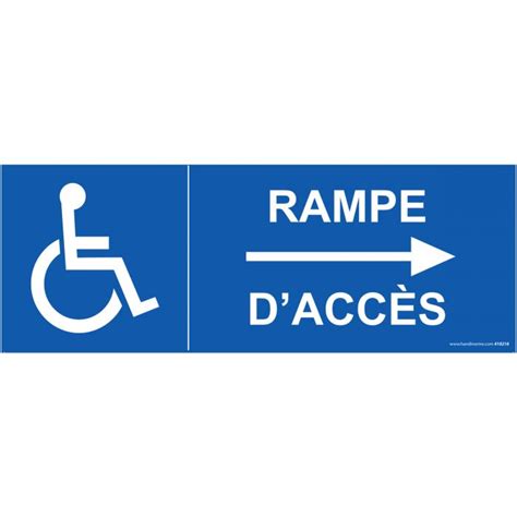 Rampe D Acc S Fl Che Droite Signalisation Adh Sive