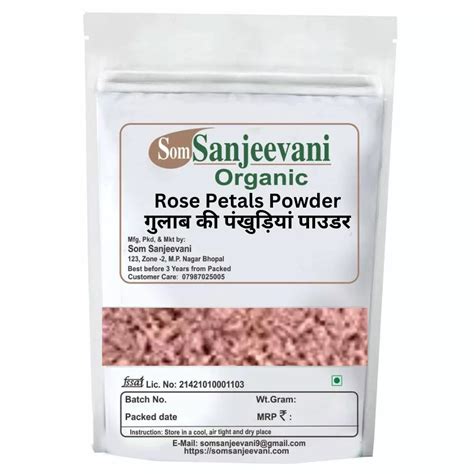 Rose Petals Powder Somsanjeevani Organic