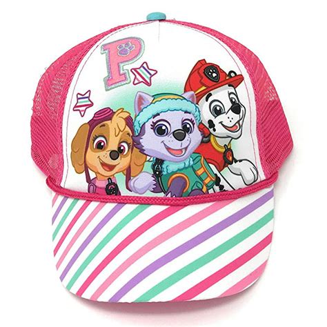 Paw Patrol Baseball Cap Paw Patrol Skye Everest White Pink Hat