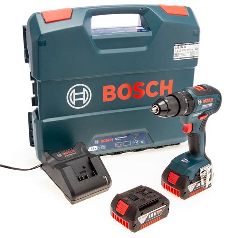 Bosch Gsb 18v 55 Combi Drill 2 X 5ah Batteries Toolstop