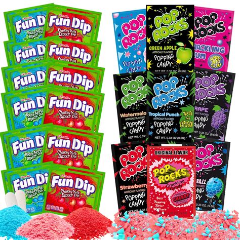 Fun Dip Pop Rocks Variety Pack Nostalgia Candy Sampler