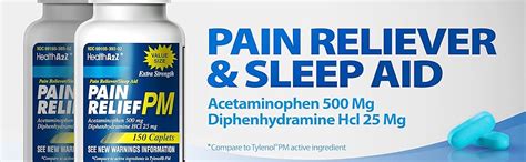 Amazon HealthA2Z Extra Strength Pain Relief PM Acetaminophen