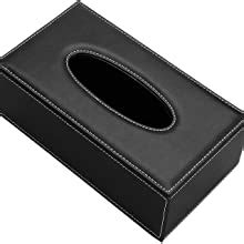 Kingfom Imitation Suede Pu Leather Tissue Box Holder Rectangular