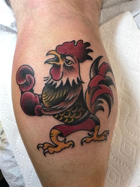 Traditional Chicken Tattoo