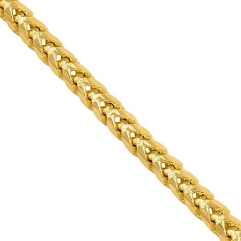 14k Yellow Gold Mens Franco Chain 4 Mm Avianne Jewelers