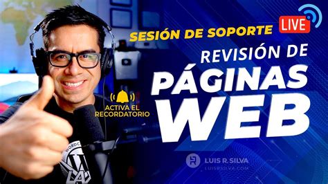 Sesión en vivo REVISO TU PÁGINA WEB YouTube