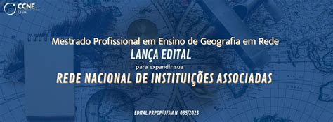 Mestrado profissional em Ensino de Geografia em Rede lança edital para