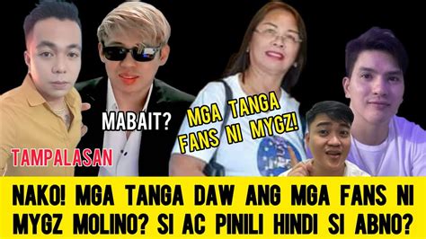 Hala Mga Tanga Daw Ang Mga Fans Ni Mygz Molino Ang Sakit Naman Po