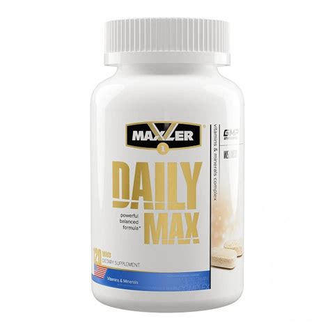 خرید و قیمت مولتی ویتامین دیلی مکس مکسلر 120 عددی Maxler Daily Max ...