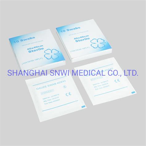 Disposable Medical Supply Sterile 100 Pure Cotton Gauze Swabs For