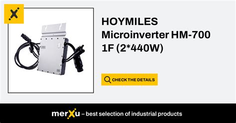 Hoymiles Microinverter 1F 2 440W HM 700 MerXu Negotiate Prices