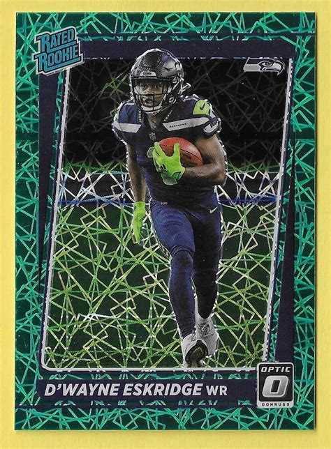 2021 Optic Green Velocity Rated Rookie D Wayne Eskridge Seahawks EBay