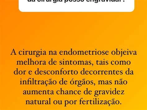 Endometriose profunda infertilidade e cirurgia Clínica de Reprodução