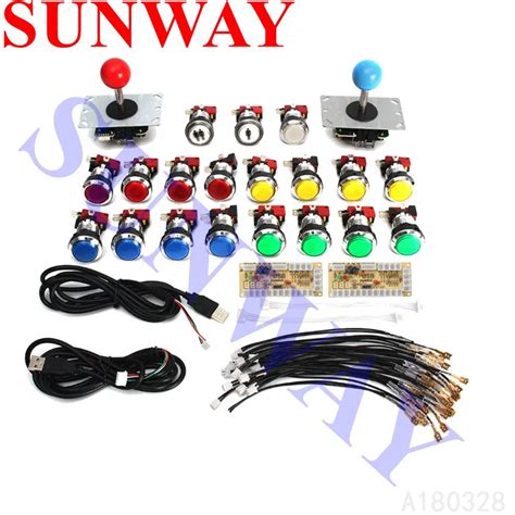 Joystick Arcade Diy Kit Parts With Usb Encoder To Pc Pin Joysticks