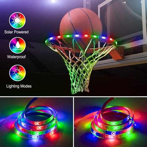 Led Basketball Hoop Lights Solar Rgb Led Basketball Rim Light Ideal