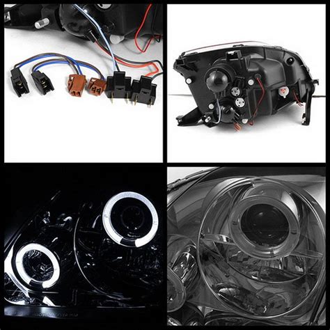 Honda Prelude 97 01 Halo Projector Headlights Black With HID Kit