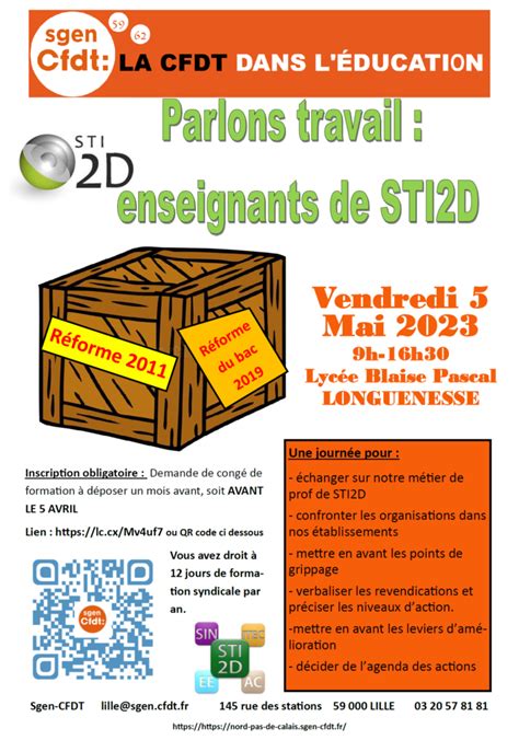 Affiche SGEN CFDT Nord Pas De Calais