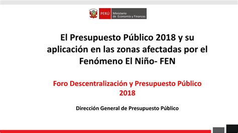 Pdf El Presupuesto P Blico Y Su Aplicaci N En Las Zonas