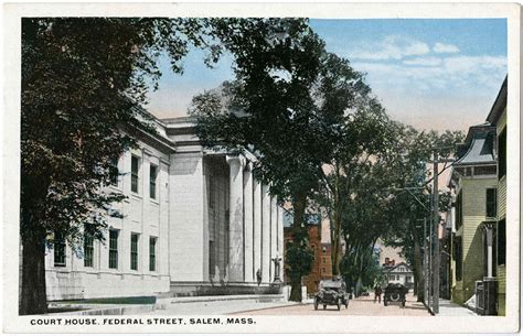 [court House Salem Mass ] This Postcard Shows A View Of  Flickr