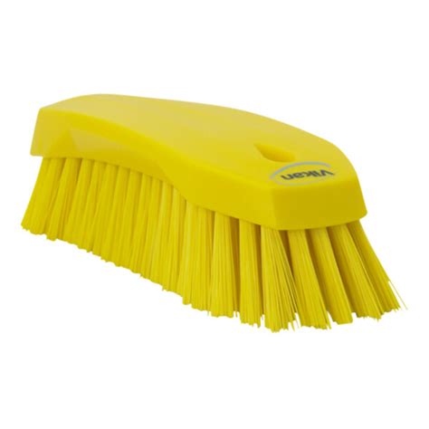 Vikan 38906 7 1516 Yellow Scrub Brush With Stiff Bristles