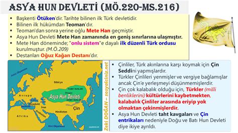 İlk Türk Devletleri Sosyal Bilgiler Sosyalciniz Zeki DOĞAN