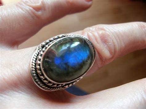 Bague Unisexe Labradoritebijou Labradoritebague Argent Unisexebague