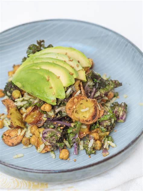 Bowl Of Happiness Kale Salat Mit Pesto Und Ger Stetem Gem Se Lykke Life