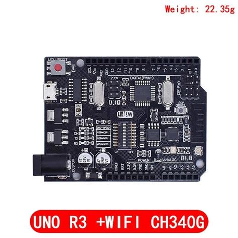 Контроллер Arduino Uno R3 с Wifi Esp8266 Atmega328p Ch340g без Usb