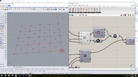 Grasshopper For Rhino 3d Basic Pattern Array On Grid Grasshopper Tutorial Youtube