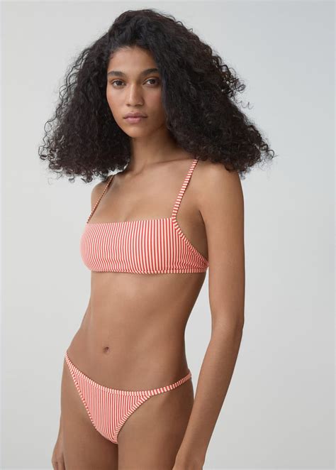 Striped Bikini Bottom Woman Mango Malawi