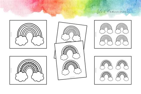 Free Printable Rainbow Template