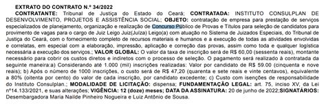 Concurso TJ CE Juiz Leigo Banca Definida Veja