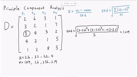 Principal Component Analysis Simple Example And Code Using Only Numpy Youtube